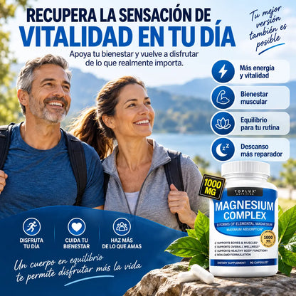 Magnesium Complex 8 En 1 – Energía, Descanso Y Bienestar En Una Sola Fórmula