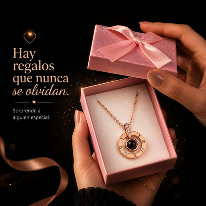 COLLAR TE AMO EN 100 IDIOMAS CON CAJA DECORTIVA