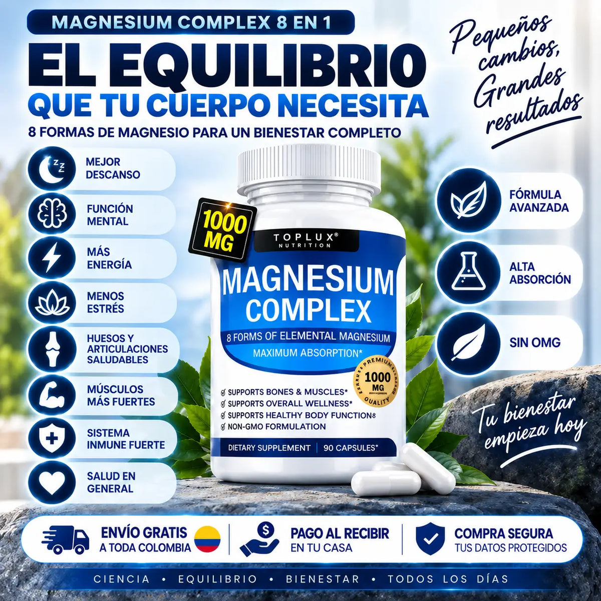 Magnesium Complex 8 En 1 – Energía, Descanso Y Bienestar En Una Sola Fórmula