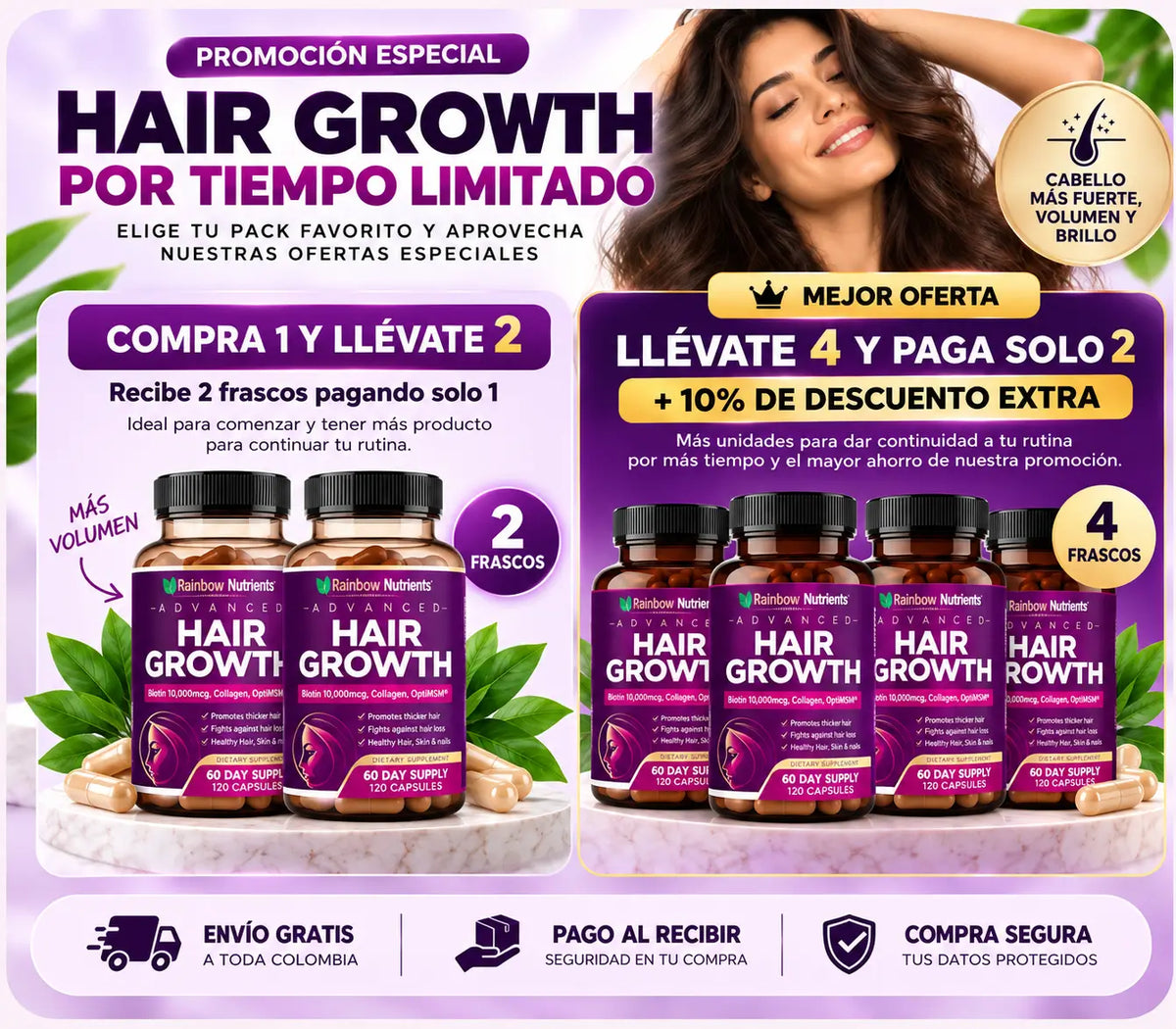 Hair Growth 2X1 – Compra 1 Y Llévate 2 | Belleza Desde Adentro