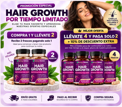 Hair Growth 2X1 – Compra 1 Y Llévate 2 | Belleza Desde Adentro